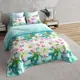 Комплект постельного белья Home mercury 30513 Белые лилии евро перкаль зеленый