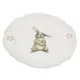 Блюдо сервировочное Myatashop Rabbits collection 29x29x5 см фарфор цвет молочны белый