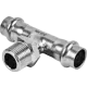 Тройник переходной Rommer 1/2"x15 мм ВПр-НР нержавеющая сталь