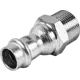 Муфта переходная Rommer 3/4"x15 мм ВПр-НР нержавеющая сталь