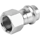 Муфта переходная Rommer 3/4"x22 мм ВПр-ВР нержавеющая сталь