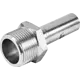 Муфта переходная Rommer 3/4"x15 мм НПр-НР нержавеющая сталь