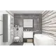 Настенная плитка Laparet Havana х9999217243 kra 60x20см цвет графитовый серый, цена за упаковку