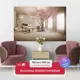 Фотообои флизелиновые Первое ателье 150x100 см Комната с белым роялем и цветущей сакурой pw73886-1