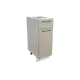 Напольный шкаф с 1 дверцей и ящиком Атласный Серый 30x81.60x47.80 см фасад МДФ светло-серый каркас ЛДСП белый Сурская мебель