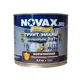 Грунт-эмаль 3 в 1 по металлу Novax молотковая цвет коричневый 2.4 кг