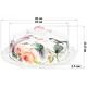 Блюдо сервировочное Elan Gallery Певчие птички 26x26 см фарфор цвет белый/розовый/золотистый/зеленый