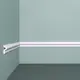 Молдинг Bello deco XPS М 26 на стену, полистирол (xps), цвет белый, 24х9х2000 мм