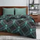 Комплект постельного белья Wenge 2-спальный бязь серо-бирюзовый