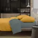 Комплект постельного белья Wenge семейный перкаль желтый
