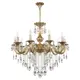 Люстра подвесная Bohemia Ivele Crystal Al79101.10.250.b.g 10 ламп 20 м² цвет жёлтый/золотой