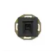 Розетка компьютерная встраиваемая Aling-conel Prestige 6016S.E1 RJ45 Cat 6А FTP цвет чёрный soft touch