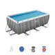 Каркасный бассейн Bestway 56722 bw 4.12 м x 2.01 м 1.22 м 8124 л