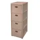 Комод Эльфпласт Elegance 29x80x38 см пластик цвет серо-коричневый