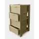 Комод Эльфпласт Виолла 39x82x39 см пластик цвет бежевый