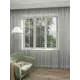 Тюль на шторной ленте Inva Вуаль 150x270 см цвет серый