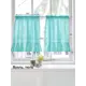 Тюль на шторной ленте At Home Руона 100x60 см цвет тиффани