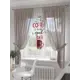 Тюль на шторной ленте At Home Вентрен 300x150 см цвет белый