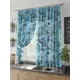 Тюль для кухни на шторной ленте At Home Пирра 150x180 см цвет синий, голубой