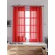 Тюль на шторной ленте At Home Шеврин 145x175 см цвет красный