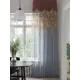 Тюль на шторной ленте At Home Фиртинос 150x280 см цвет бордовый