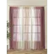 Тюль на шторной ленте At Home Битрин 150x280 см цвет ягодный