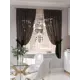 Тюль на шторной ленте At Home Мирситен 300x150 см цвет бежевый