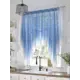 Тюль на шторной ленте At Home Венглис 200x145 см цвет синий