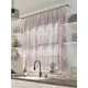 Тюль для кухни на шторной ленте At Home Лагрос 300x150 см цвет фиолетовый