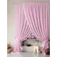 Тюль на шторной ленте At Home Нариа 300x280 см цвет розовый