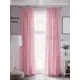 Тюль на шторной ленте At Home Фертун 150x230 см цвет розовый