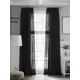 Тюль на шторной ленте At Home Фертун 150x230 см цвет черный