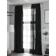 Тюль на шторной ленте At Home Рудрин 200x230 см цвет черный
