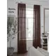 Тюль на шторной ленте At Home Офио 200x240 см цвет венге