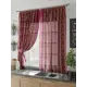 Тюль для кухни на шторной ленте At Home Клауд 150x180 см цвет красный, бордовый