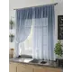 Тюль для кухни на шторной ленте At Home Раматт 150x180 см цвет синий, голубой