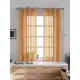 Тюль на шторной ленте At Home Шеврин 145x175 см цвет золотой
