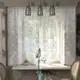 Тюль на шторной ленте для кухни Лента 285x167 см цвет белый