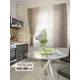 Тюль для кухни на шторной ленте At Home Хроа 150x180 см цвет шоколад