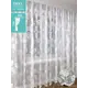 Тюль на шторной ленте Inva Пионы 500x250 см цвет белый