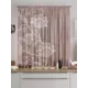 Тюль на шторной ленте для кухни Helga Менфиран 150x180 см цвет белый