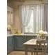 Тюль на шторной ленте для кухни Helga Бриджит 150x180 см цвет бежевый