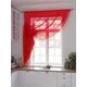 Тюль на шторной ленте для кухни Helga Тициния 300x180 см цвет красный