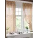 Тюль на шторной ленте для кухни Helga Рикментос 150x180 см цвет бежевый