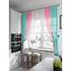 Тюль на шторной ленте для кухни Helga Инганс HL-207128 140x180 см цвет розовый