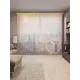 Тюль Joyarty на шторной ленте Туман накрывает город 310x265 см рисунок природный цвет желтый