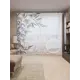 Тюль Joyarty на шторной ленте Лиственные объятия 310x265 см рисунок растительный цвет черный