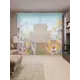 Тюль Joyarty на шторной ленте Веселые дикие звери 310x265 см цвет коричневый