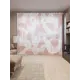 Тюль на шторной ленте Танцы для бабочек 310x265 см рисунок природный цвет розовый