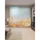 Тюль на шторной ленте Тыквы хэллоуина 310x265 см рисунок природный цвет оранжевый